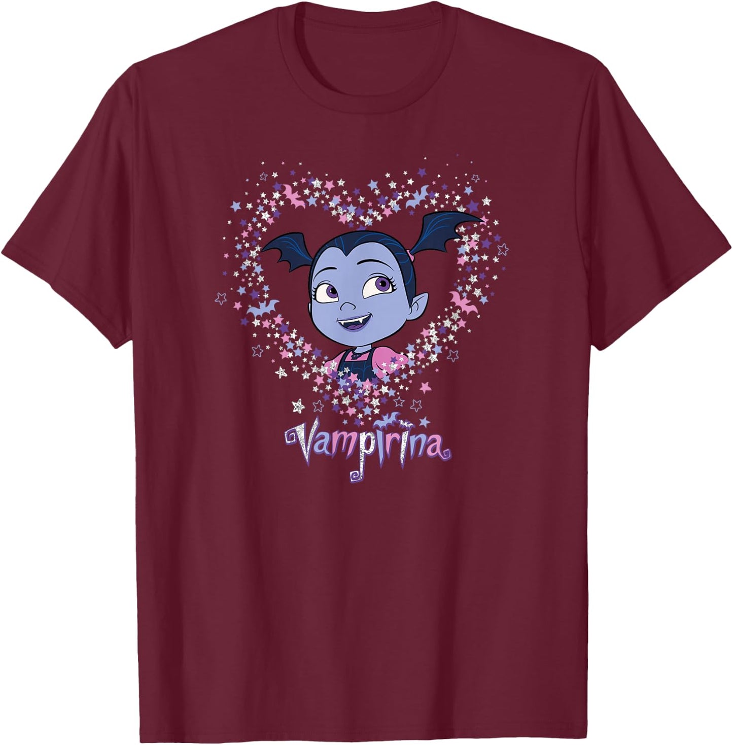 Disney - Vampirina Sparkly Heat T-Shirt - T-Shirt | Maroon
