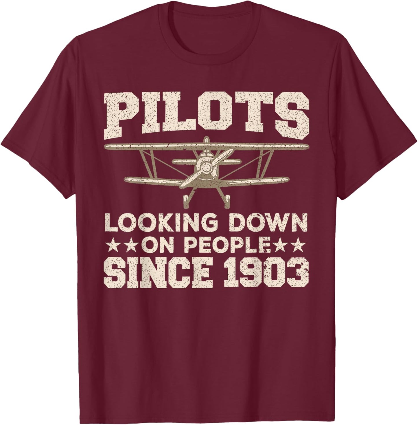 Funny Pilot Design Women Aviation Airplane Pilot T-Shirt - T-Shirt | Maroon
