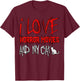 Horror Lover Funny - I Love Horror Movies And My Cat T-Shirt - T-Shirt | Maroon