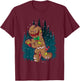 Creepy Zombie Gingerbread Man Funny Scary Christmas Holiday T-Shirt - T-Shirt | Maroon