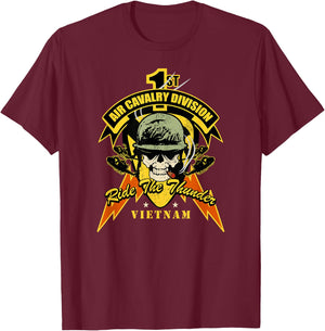 1st Air Cavalry Division T-Shirt - T-Shirt | Maroon