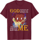 God Designed Me Created Me Blessed Me Heals Me Defends Me T-Shirt - T-Shirt | Maroon