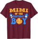 Mimi Of The Birthday Boy Milk and Cookies Lover T-Shirt - T-Shirt | Maroon