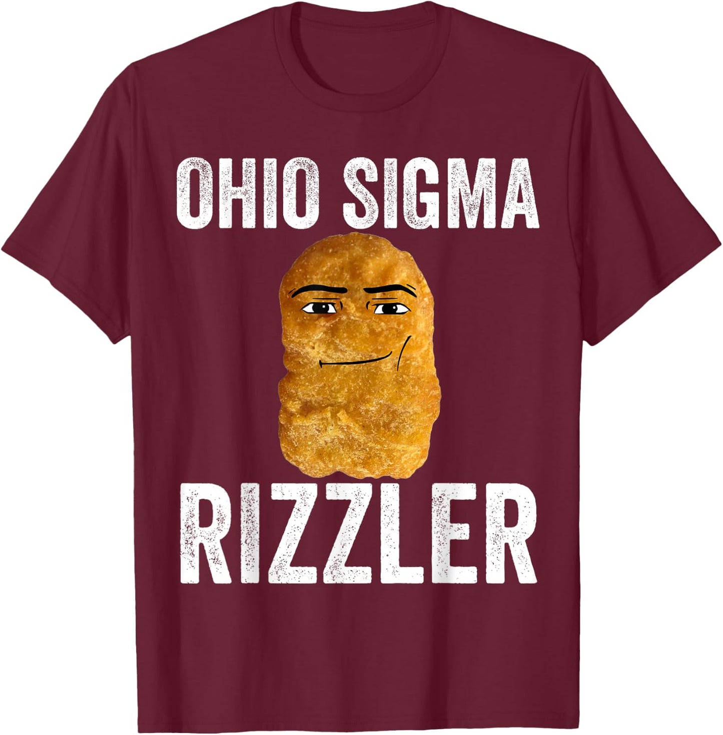 Ohio Sigma Rizzler T-Shirt - T-Shirt | Maroon