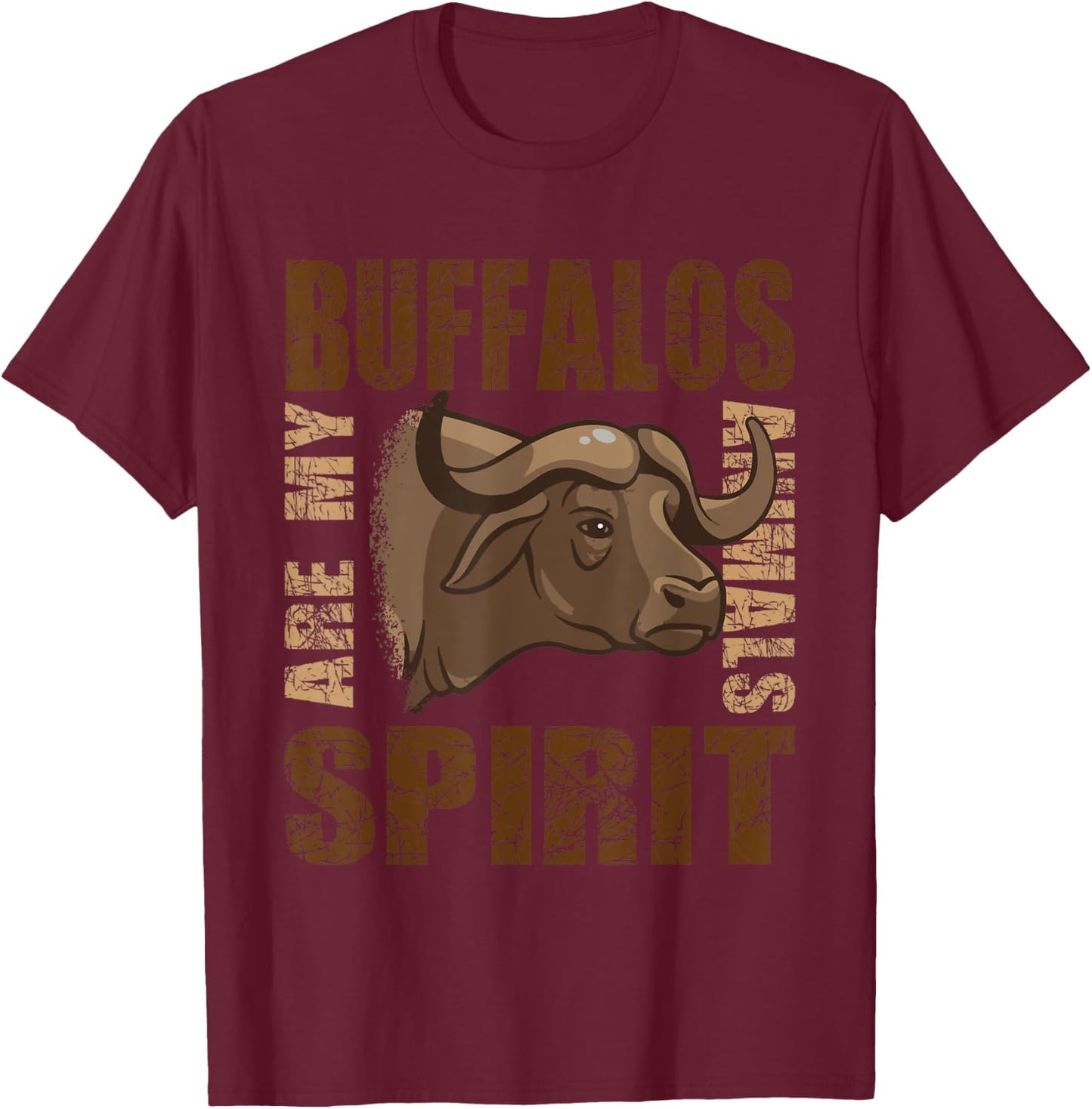 Africa cape buffalo are my spirit animals buffalo lovers T-Shirt - T-Shirt | Maroon