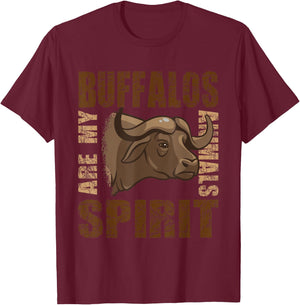 Africa cape buffalo are my spirit animals buffalo lovers T-Shirt - T-Shirt | Maroon