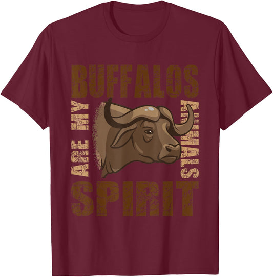 Africa cape buffalo are my spirit animals buffalo lovers T-Shirt - T-Shirt | Maroon