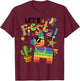 Let's Fiesta Pinata Cinco De Mayo Party Mexican Men Women T-Shirt - T-Shirt | Maroon