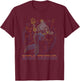 Disney The Little Mermaid King Triton Coral Circle Throne T-Shirt - T-Shirt | Maroon