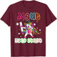Peace out Headstart Dabbing Unicorn Last Day Of School Kids T-Shirt - T-Shirt | Maroon