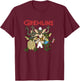 Gremlins Vintage Retro Watch Party Group Shot T-Shirt - T-Shirt | Maroon