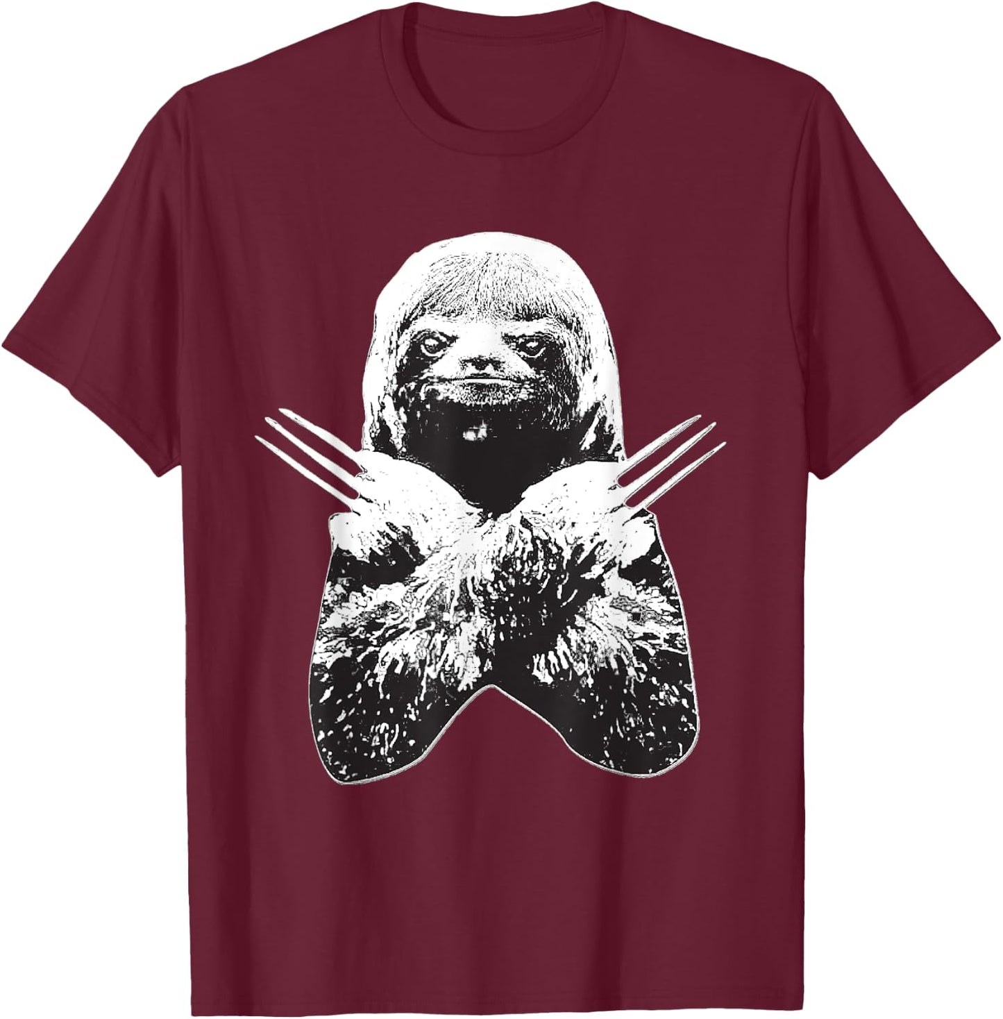 Sloth Slotherine Halloween Costume Graphic Fighting T-Shirt - T-Shirt | Maroon