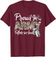 Proud Army Father-In-Law US Army Family Matching Military T-Shirt - T-Shirt | Maroon