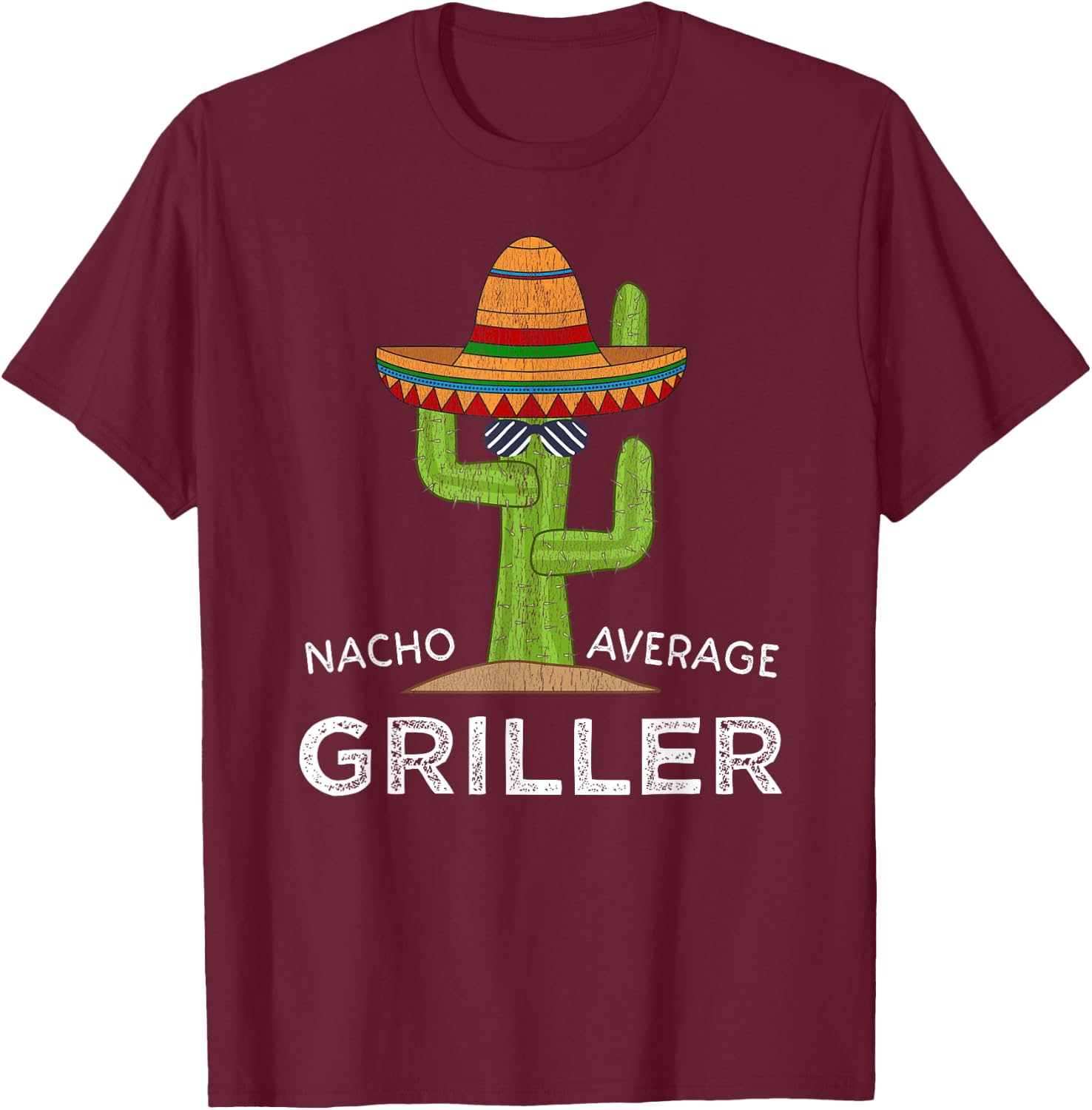 Fun BBQ Grill Lover Humor | Griller Saying Funny Grilling T-Shirt - T-Shirt | Maroon