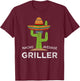 Fun BBQ Grill Lover Humor | Griller Saying Funny Grilling T-Shirt - T-Shirt | Maroon