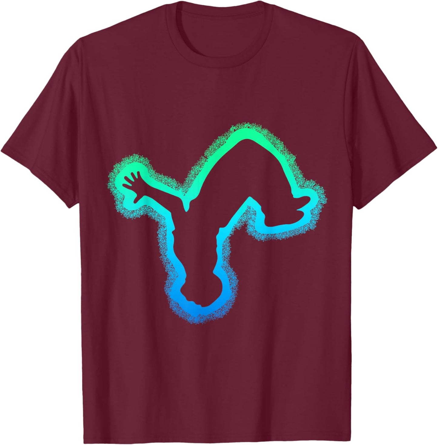 Parkour Boys Kids Traceur Men T-Shirt - T-Shirt | Maroon