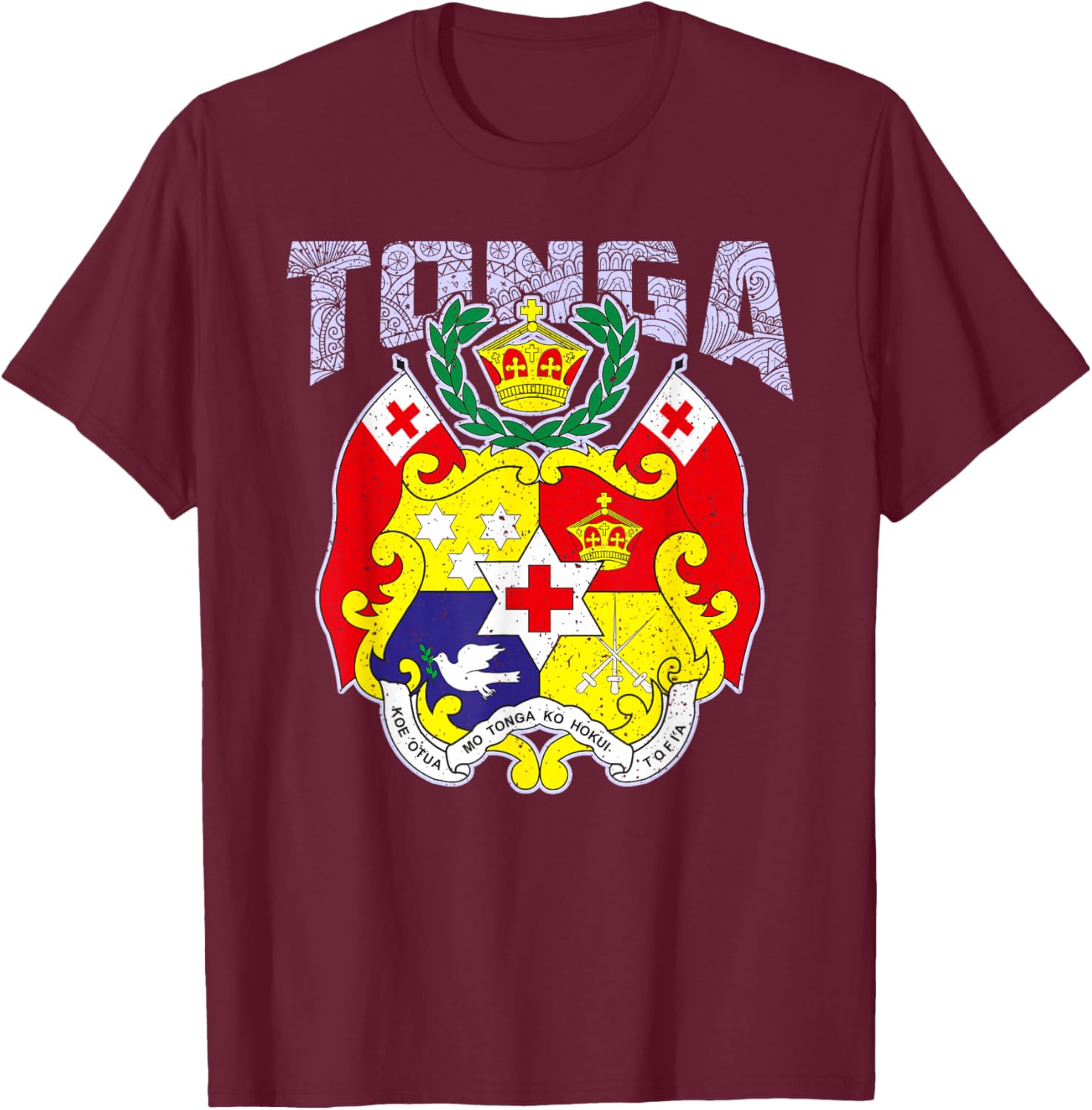 Tonga Country Island Nature Friendly Island Tonga Holiday T-Shirt - T-Shirt | Maroon