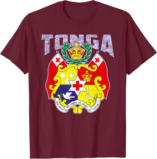 Tonga Country Island Nature Friendly Island Tonga Holiday T-Shirt - T-Shirt | Maroon
