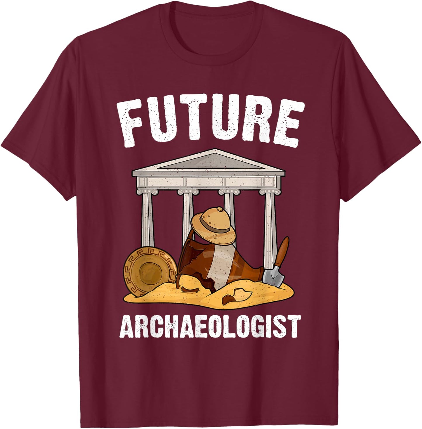 Future Archaeologist Design Women Kids Archaeology T-Shirt - T-Shirt | Maroon