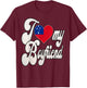 I Love My Samoan Boyfriend T-Shirt - T-Shirt | Maroon