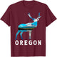 Oregon Lover, Oregon Pride, Visiting Oregon Tourist, Oregon T-Shirt - T-Shirt | Maroon