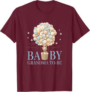 Grandma We Can Bearly Wait Baby Shower Bear Family Matching T-Shirt - T-Shirt | Maroon