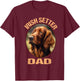 Irish Setter Gundog Dad Dog Father's Day T-Shirt - T-Shirt | Maroon