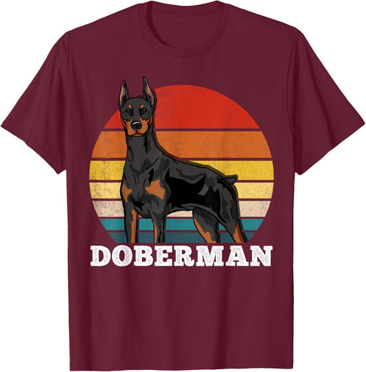 Doberman T-Shirt - T-Shirt | Maroon