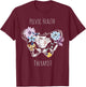 Vintage Pelvic Health Therapist Cute Pelvic Floor Flowers T-Shirt - T-Shirt | Maroon