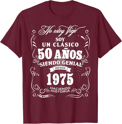 Vintage 50th Birthday Men Funny 1975 50 Birthday Spanish
