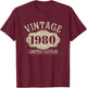 46th Birthday Born 1980 Limited Edition Vintage 1980 T-Shirt - T-Shirt | Maroon