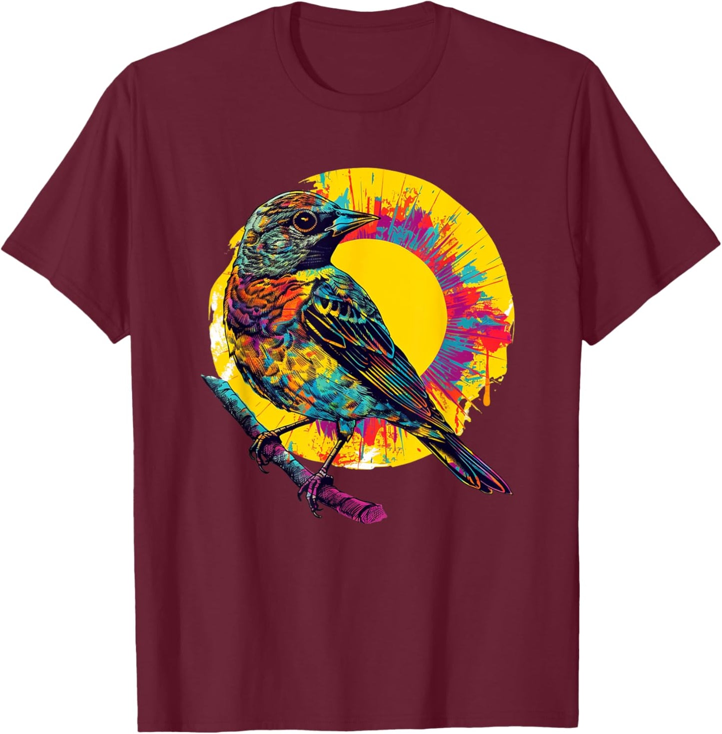 Orioles Bird Tie Dye Graphic Design Shirt Men Women Kids T-Shirt - T-Shirt | Maroon
