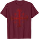 Catholic Knight Templar Crusader Cross T-Shirt - T-Shirt | Maroon
