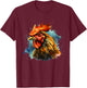 Vintage Rooster Chicken T-Shirt - T-Shirt | Maroon