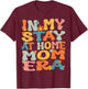 In My Stay At Home Mom Era Retro Groovy Stay At Home Mom T-Shirt - T-Shirt | Maroon