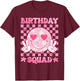 Groovy Birthday Squad Party Matching Birthday Family Group T-Shirt - T-Shirt | Maroon
