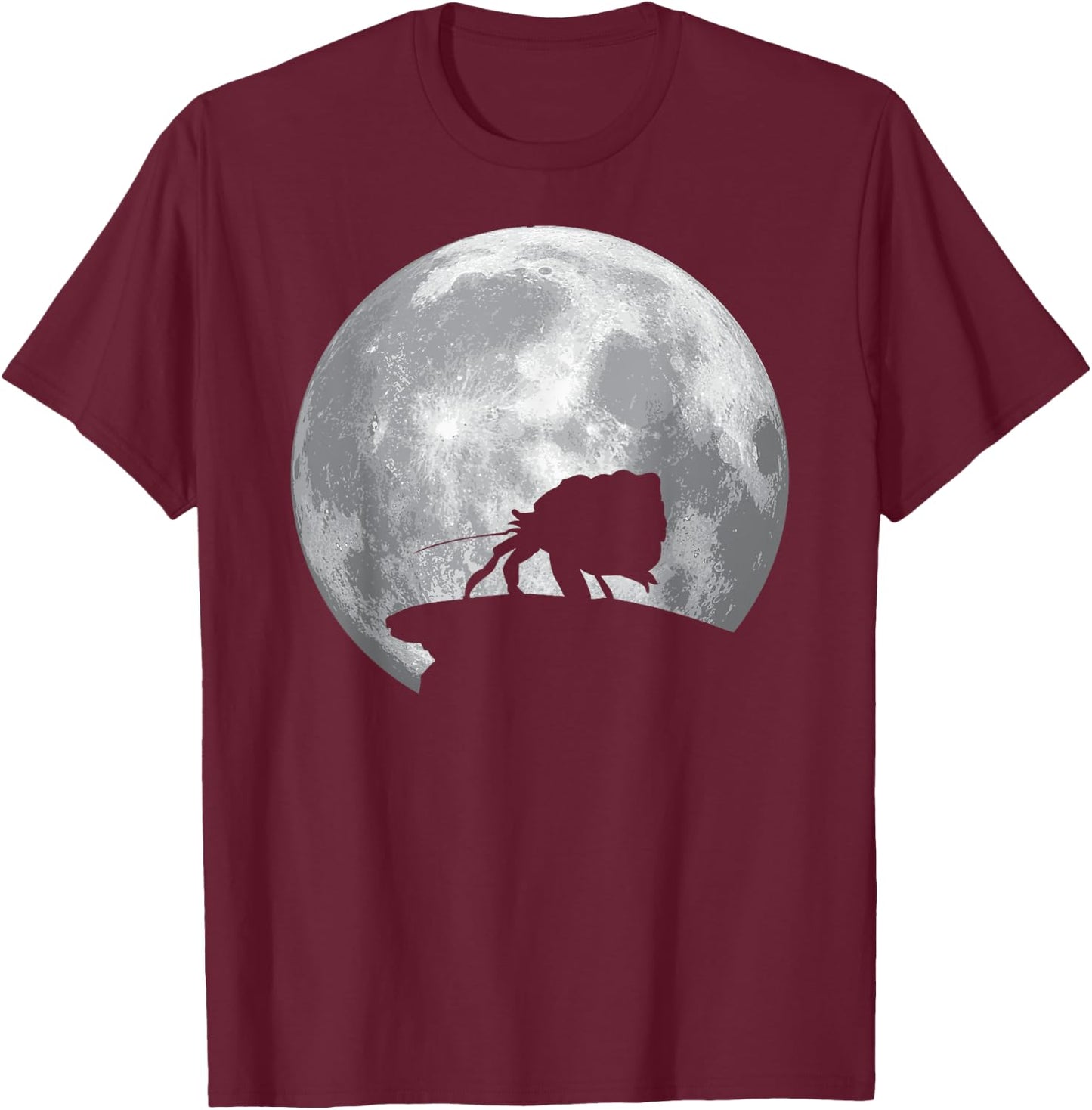 HERMIT CRAB And Moon Vintage Halloween Costume T-Shirt - T-Shirt | Maroon