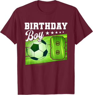Birthday Boy 8 Soccer Its My 8th Birthday Boys Soccer T-Shirt - T-Shirt | Maroon