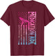 Medication Aide American Flag Med Aide Medication Aides T-Shirt - T-Shirt | Maroon
