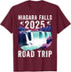 Niagara Falls Road Trip 2025 Summer Vacation Niagara T-Shirt - T-Shirt | Maroon