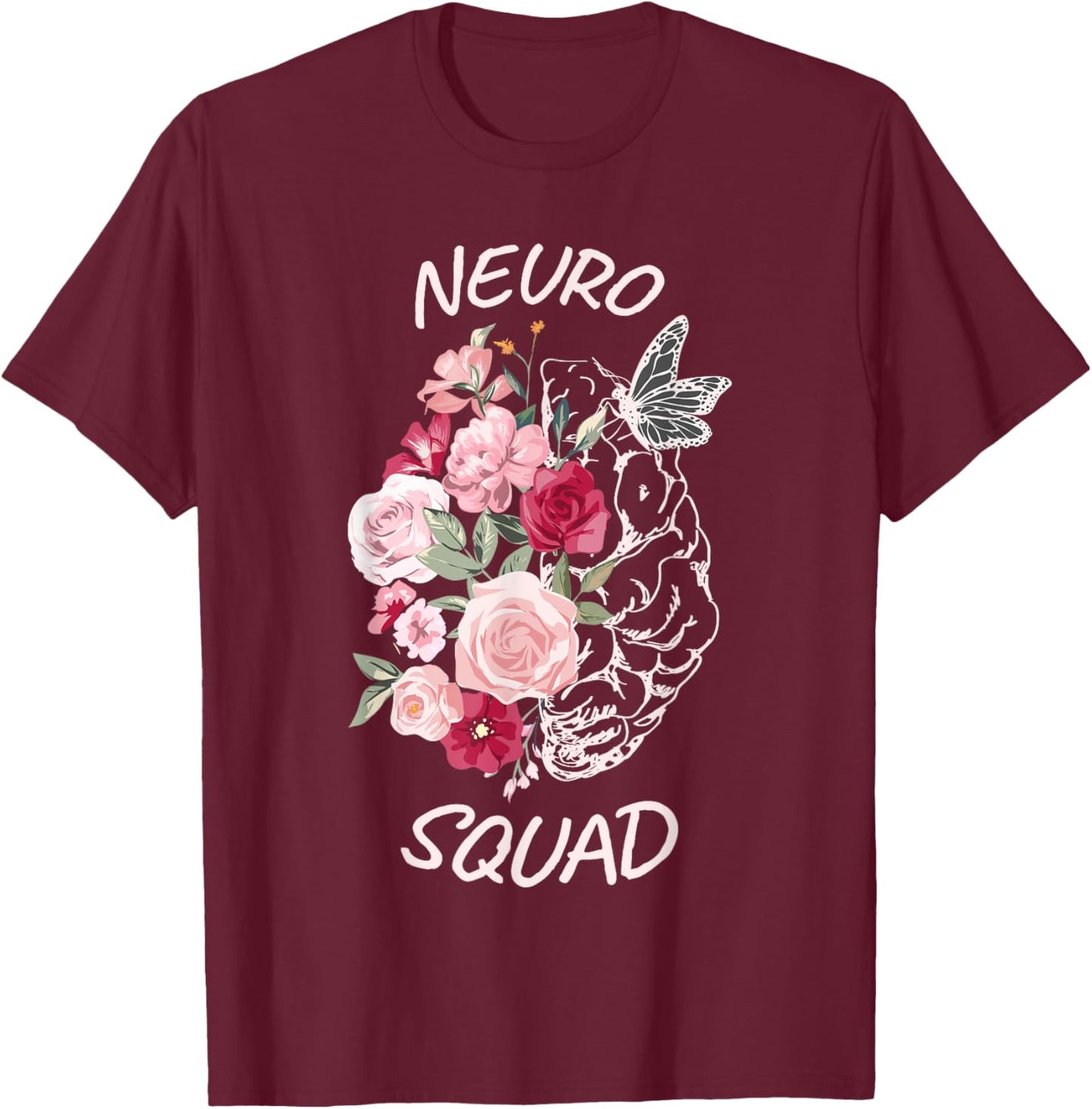 Neurology Neuro Nurse Neuro Tech Neuro Squad T-Shirt - T-Shirt | Maroon