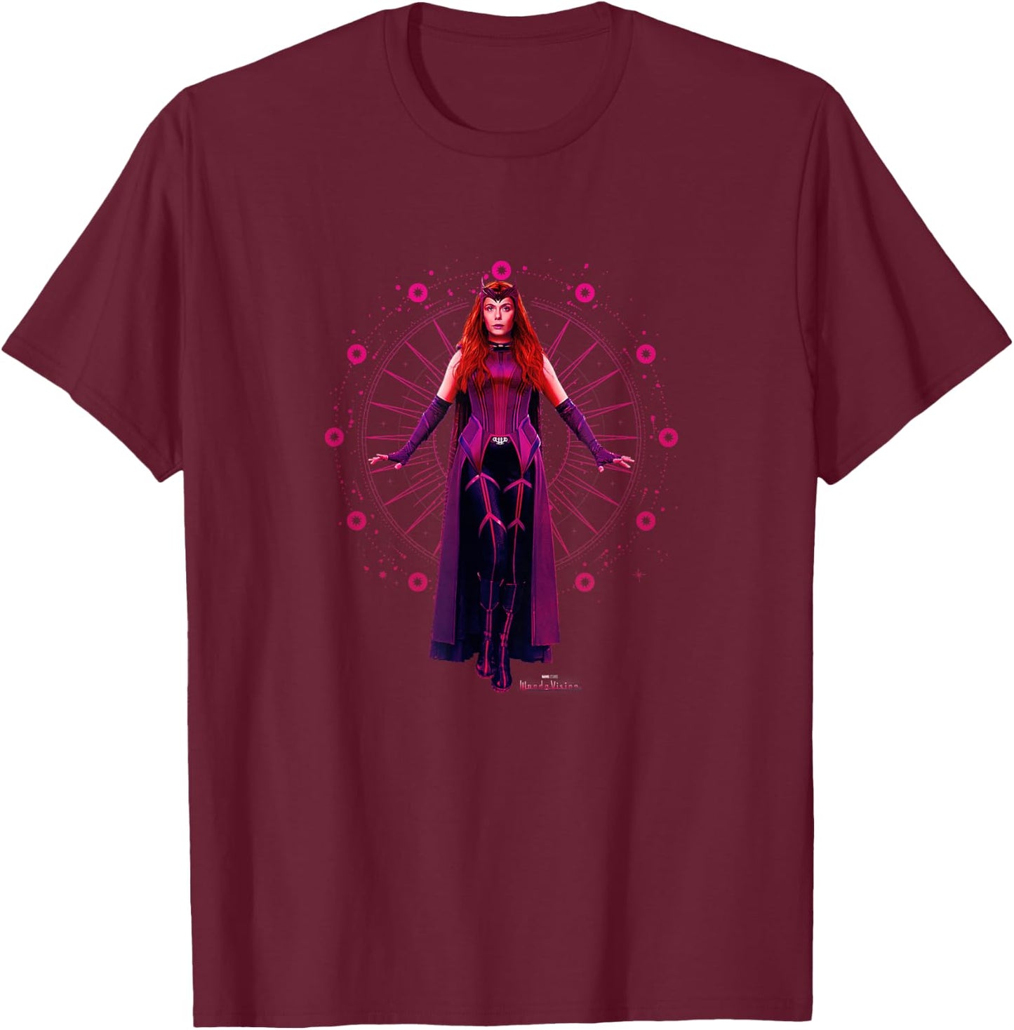Marvel WandaVision The Scarlet Witch Floating Portrait T-Shirt - T-Shirt | Maroon