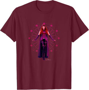 Marvel WandaVision The Scarlet Witch Floating Portrait T-Shirt - T-Shirt | Maroon