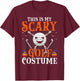 This Is My Scary Golf Costume Halloween Skeleton Lover T-Shirt - T-Shirt | Maroon
