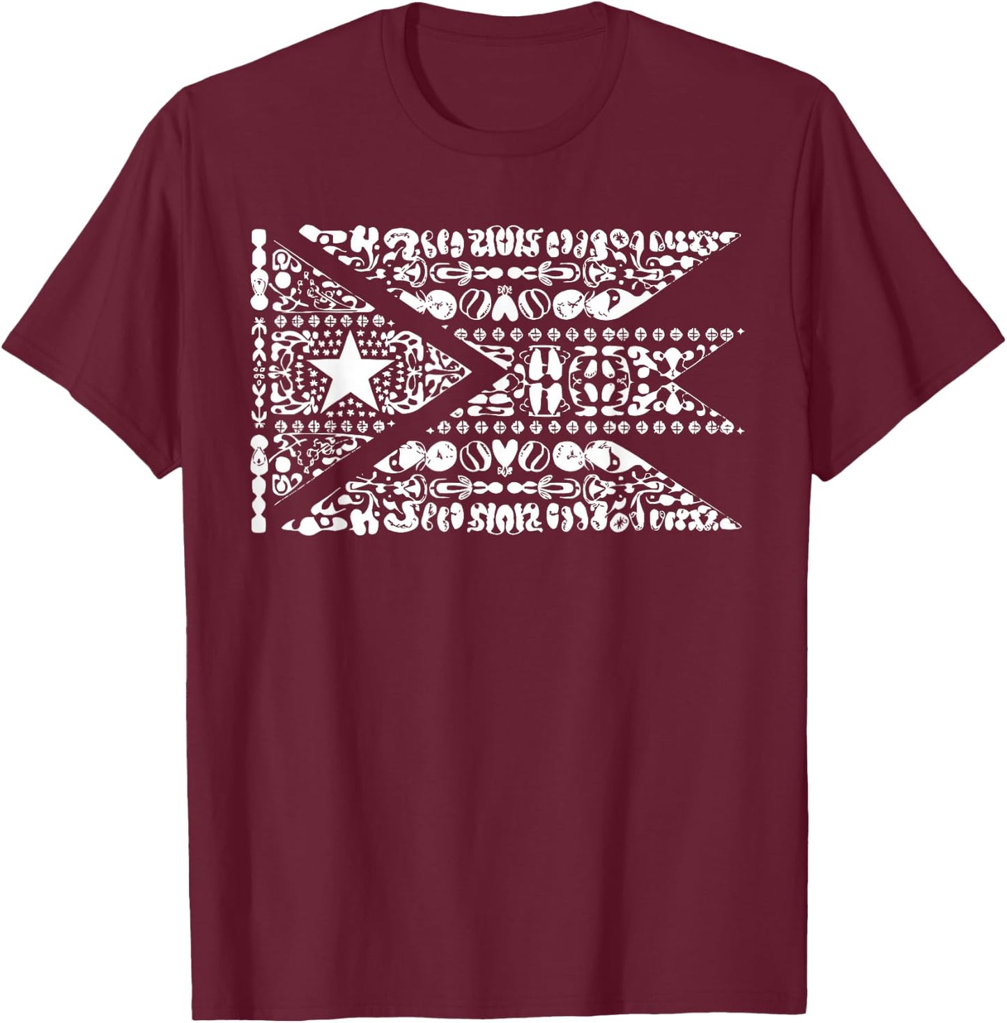 Taino Indian Puerto Rico Pride Boricua Puerto Rican T-Shirt - T-Shirt | Maroon