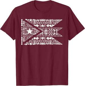 Taino Indian Puerto Rico Pride Boricua Puerto Rican T-Shirt - T-Shirt | Maroon