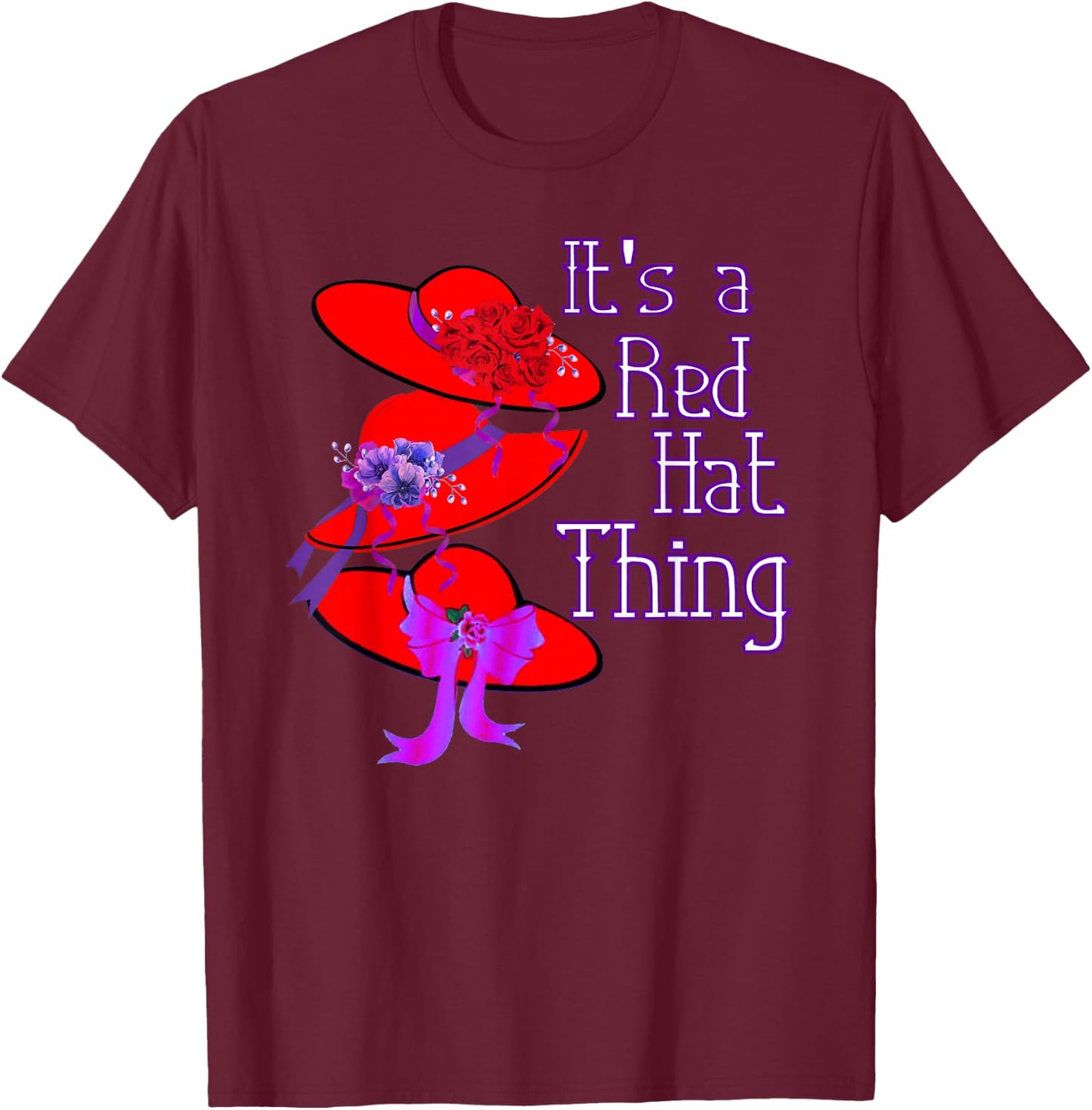 Red Hat It's a Red Hat Thing Gift Small T-Shirt - T-Shirt | Maroon