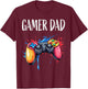 Gamer Dad T-Shirt - T-Shirt | Maroon