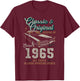 Born 1965 Vintage Classic Car 60th Birthday T-Shirt - T-Shirt | Maroon