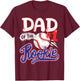 Dad of Rookie 1st Baseball Birthday Party Theme Matching T-Shirt - T-Shirt | Maroon